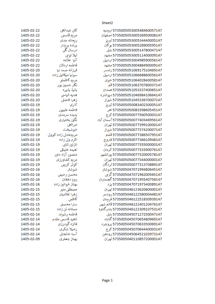 کد رهگیری مرسولات پستی 2 3