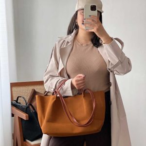 کیف جین عسلی بزرگ کد
