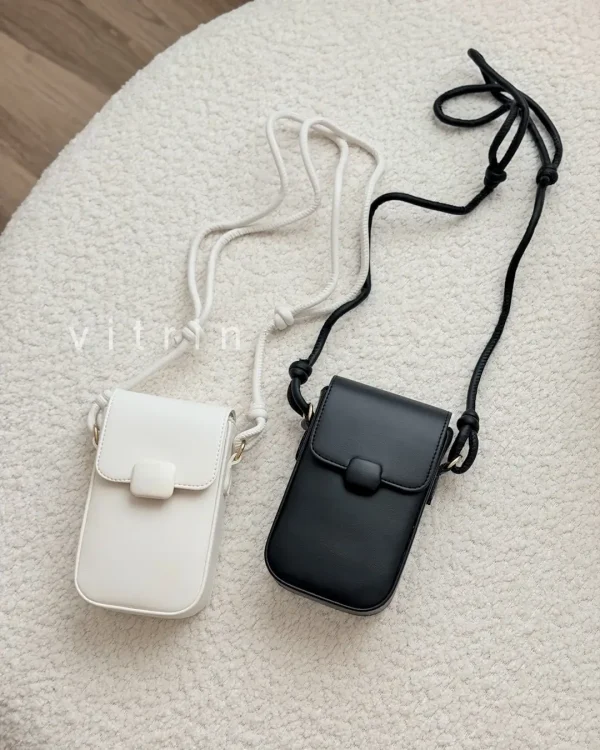 کیف موبایلی دوشی زنانه کرم